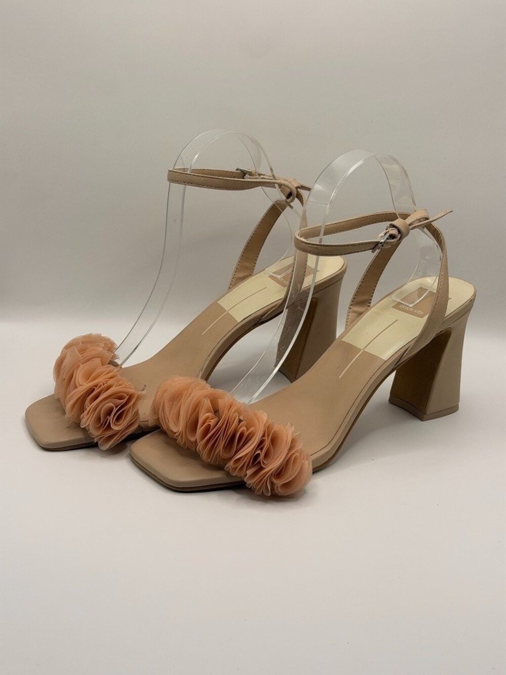 Dolce Vita Womens Iesha Light Blush Leather Ankle Strap Sandal - Sz 10
